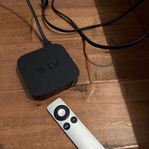 Apple TV (A1625 model) with remote and power cable